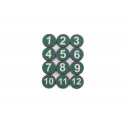 Cartela imã para quadro magnético - Numero Verde