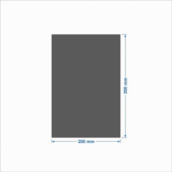 Chapa de aço 200 x 300 mm Galvanizada