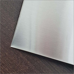 Chapa de aço inox escovado 450 x 500 mm