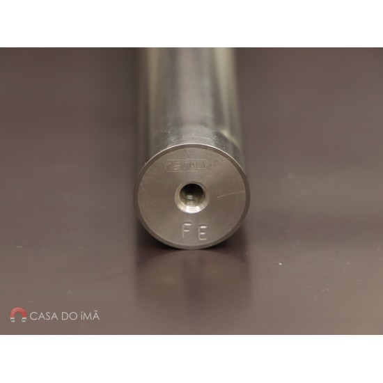 Barra Magnética Neodímio 4.500 gauss - 25,4 x 200 mm c/ Furo M6