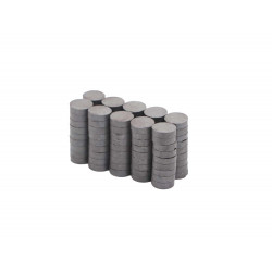 Ímã de Ferrite Ø10 x 3 mm anisotrópico - 100 pçs