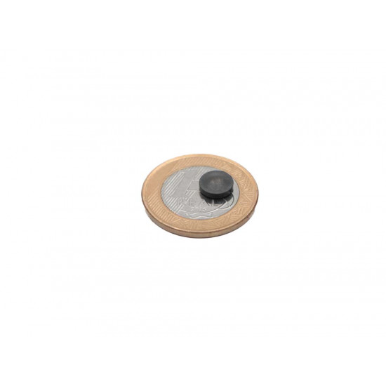 Ímã de Ferrite Ø8 x 2,7 com raio