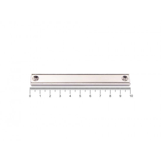 Fixador Magnético 100 x 13,5 x 5 mm furo escariado Fixador Magnético 100 x 13,5 x 5 mm furo escariado