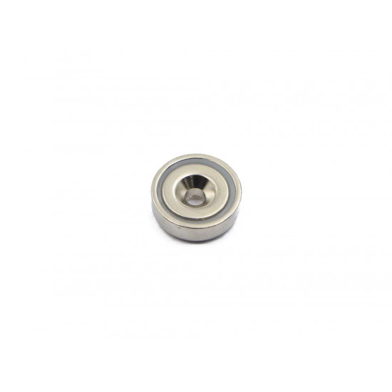 Fixador Magnético Ø20 x 7 mm furo escareado Fixador Magnético Ø20 x 7 mm furo escareado
