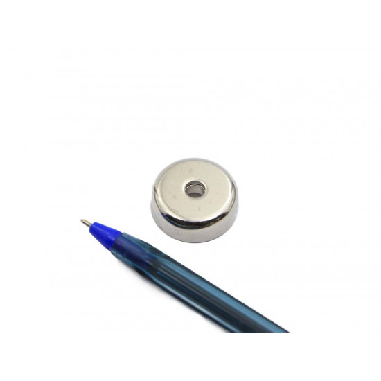 Fixador Magnético Ø20 x 7 mm furo escareado Fixador Magnético Ø20 x 7 mm furo escareado