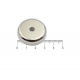 Fixador Magnético Ø32 x 7 mm com furo escareado