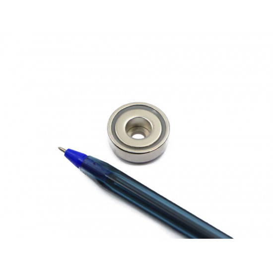 Fixador Magnético Ø20 x 7 mm com furo rebaixado