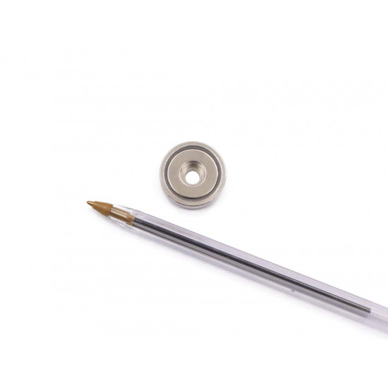 Fixador Magnético Ø25 x 8 mm com furo rebaixado Fixador Magnético Ø25 x 8 mm com furo rebaixado