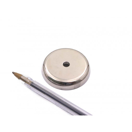 Fixador Magnético Ø40 x 8 mm com furo rebaixado Fixador Magnético Ø40 x 8 mm com furo rebaixado