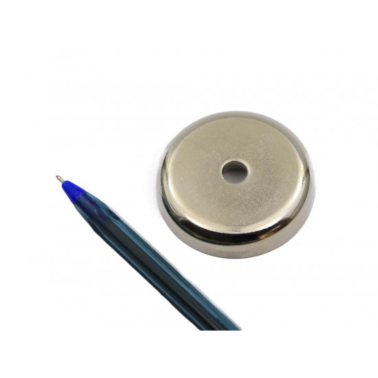 Fixador Magnético Ø42 x 9 mm com furo passante