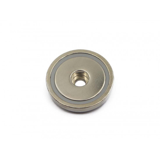 Fixador Magnético Ø42 x 9 mm com furo passante