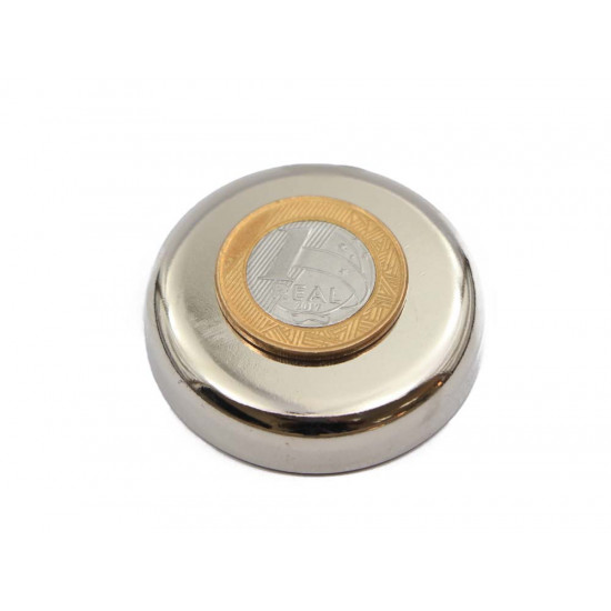 Fixador Magnético Ø48 x 11,5 mm com furo rebaixado Fixador Magnético Ø48 x 11,5 mm com furo rebaixado