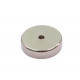 Fixador Magnético Ø75 x 18 mm com furo rebaixado
