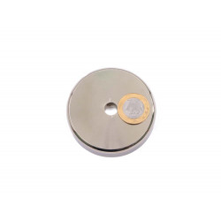 Fixador Magnético Ø75 x 18 mm com furo rebaixado
