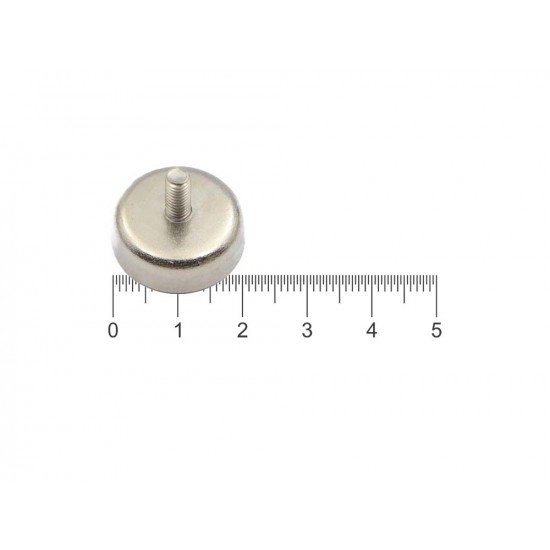 Fixador Magnético Ø20 x 7 mm com pino roscado M4