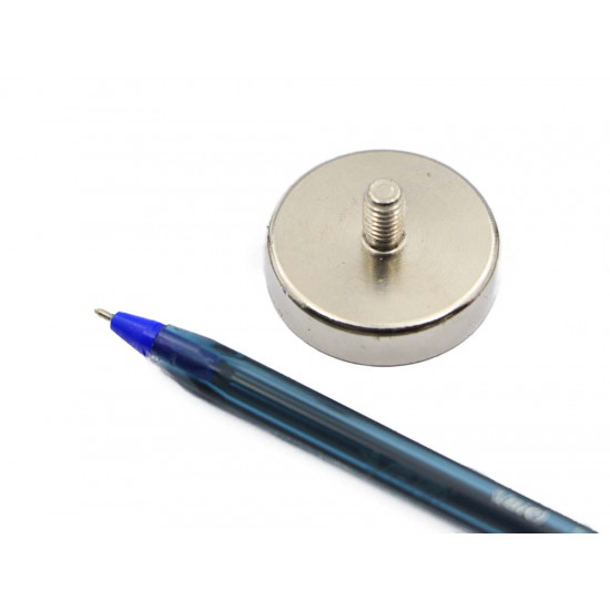Fixador Magnético Ø32 x 8 mm com pino roscado M6 Fixador Magnético Ø32 x 8 mm com pino roscado M6