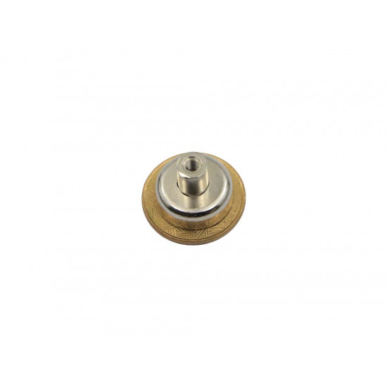 Fixador Magnético Ø20 x 7 mm com pino c/ rosca interna Fixador Magnético Ø20 x 7 mm com pino c/ rosca interna