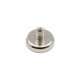 Fixador Magnético Ø32 x 8 mm com pino c/ rosca interna
