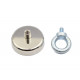 Fixador Magnético Ø60 x 15 mm com pino furado e olhal