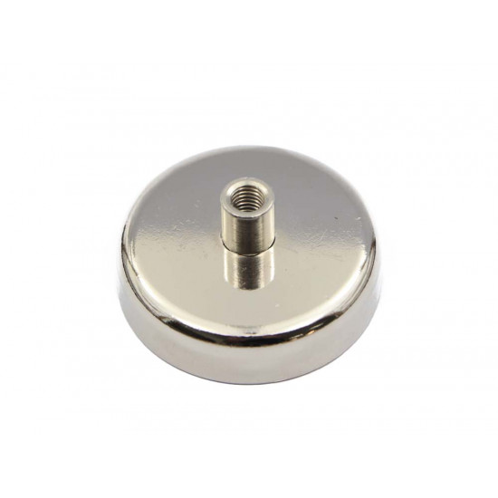 Fixador Magnético Ø60 x 15 mm com pino c/ rosca interna