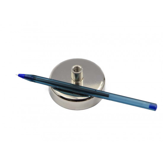 Fixador Magnético Ø60 x 15 mm com pino furado e olhal