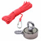 KIT Pesca magnética Imã 200 kg com 20m de corda KIT Pesca magnética Imã 200 kg com 20m de corda