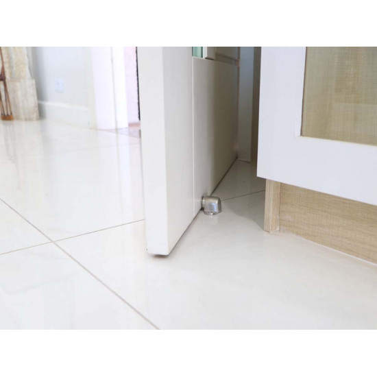 Pacote de 10 peças do Fixador Magnético para porta em inox 304 Pacote de 10 peças do Fixador Magnético para porta em inox 304