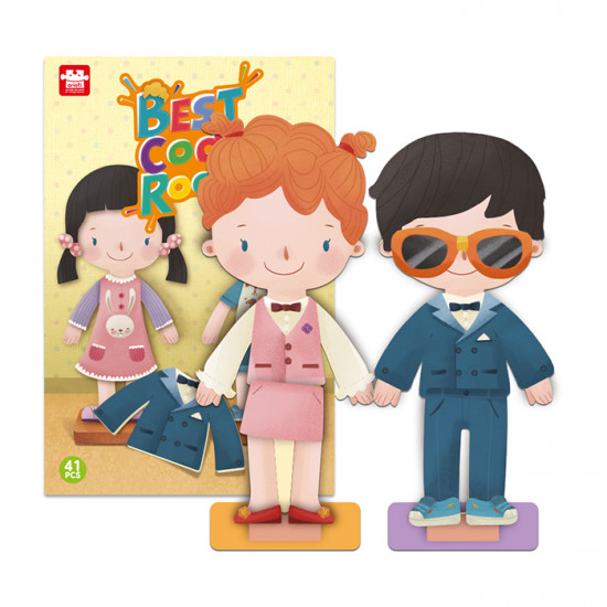 Boneca Magnética com roupas e acessórios - Melhores amigos Boneca Magnética com roupas e acessórios - Melhores amigos