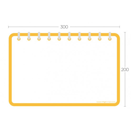 Quadro de recados magnético p/ geladeira, quadros, etc - Bloco de Anotações