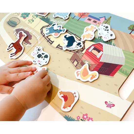 Jogo magnético animais da fazenda Jogo magnético animais da fazenda