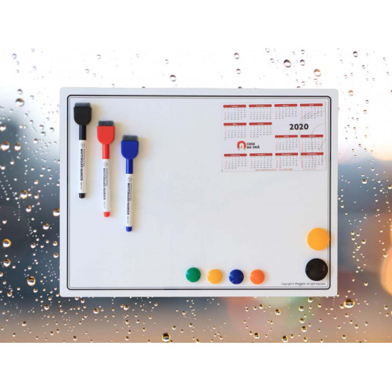 Combo quadro para vidros 40 x 30 cm com 3 pincéis marcadores Combo quadro para vidros 40 x 30 cm com 3 pincéis marcadores