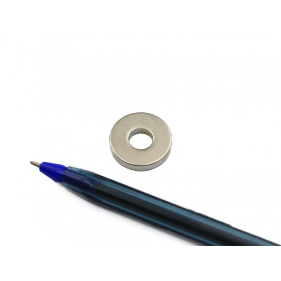 Ímã de neodímio anel 17x3 mm furo 6,5 mm - N42 Ímã de neodímio anel 17x3 mm furo 6,5 mm - N42