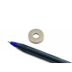 Ímã de neodímio anel 17x3 mm furo 6,5 mm - N42 Ímã de neodímio anel 17x3 mm furo 6,5 mm - N42