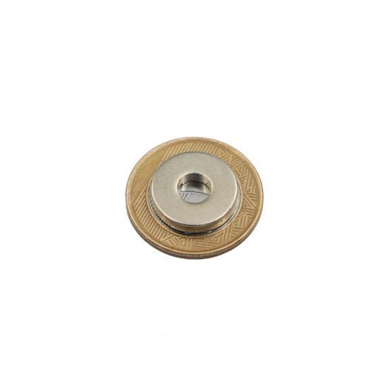 Ímã de neodímio anel 17x3 mm furo 6,5 mm - N42 Ímã de neodímio anel 17x3 mm furo 6,5 mm - N42