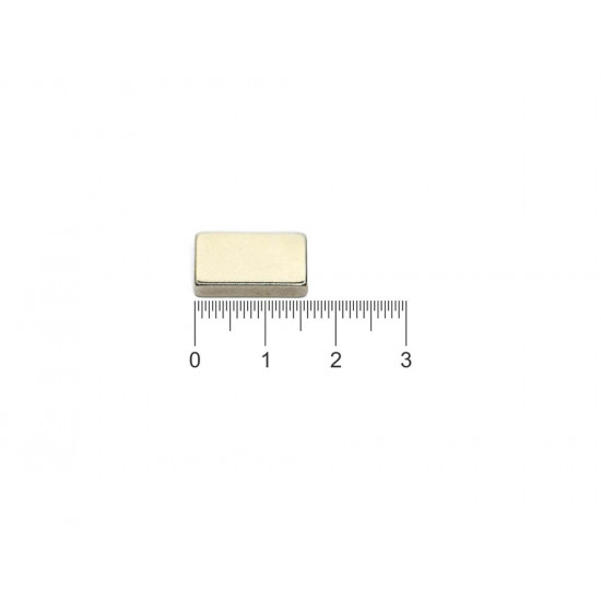 Ímã de neodímio bloco 16 x 10 x 3 mm - N42 Ímã de neodímio bloco 16 x 10 x 3 mm - N42