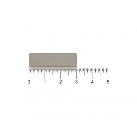 Ímã de neodímio bloco 30 x 11 x 3 mm - N42