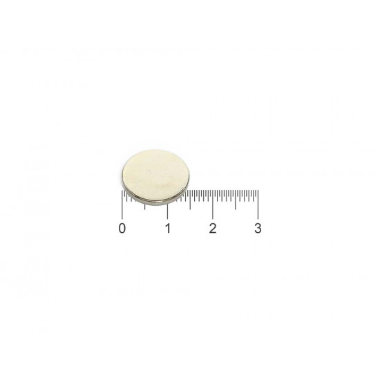Ímã de neodímio 15x1,5 mm - N42
