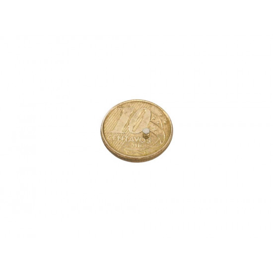 Ímã de neodímio 2x1,5 mm - 100 Pçs - N42 Ímã de neodímio 2x1,5 mm - 100 Pçs - N42