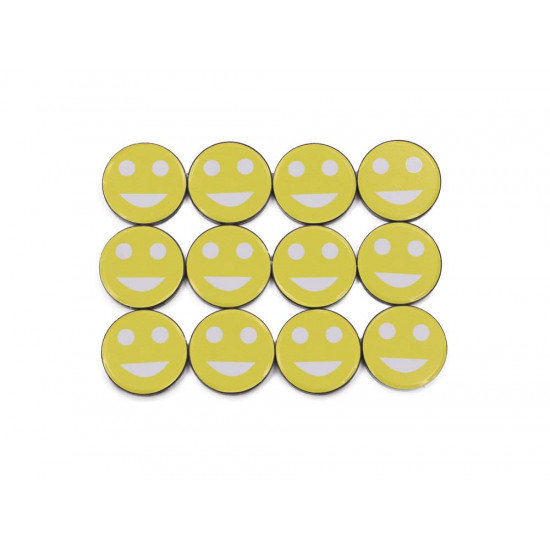 Cartela imã para quadro magnético 30 x 4 mm - Smile Amarelo Cartela imã para quadro magnético 30 x 4 mm - Smile Amarelo