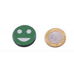 Cartela imã para quadro magnético 30 x 4 mm - Smile Verde