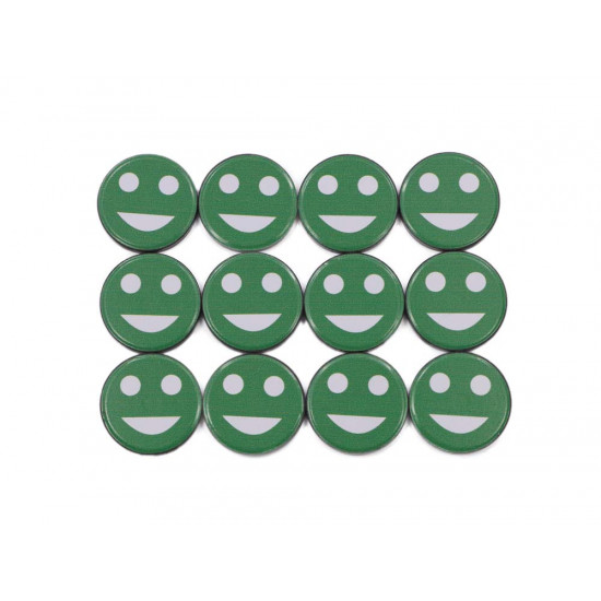 Cartela imã para quadro magnético 30 x 4 mm - Smile Verde Cartela imã para quadro magnético 30 x 4 mm - Smile Verde