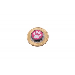 Cartela imã para quadro magnético - Patinha cachorro rosa